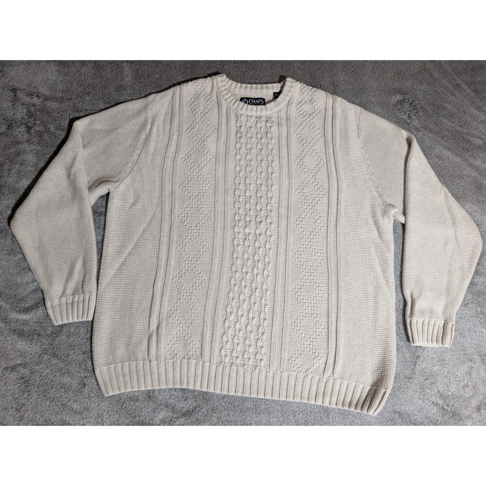 Chaps Ralph Lauren Cable Knit Sweater XXL - Picture 5 of 6